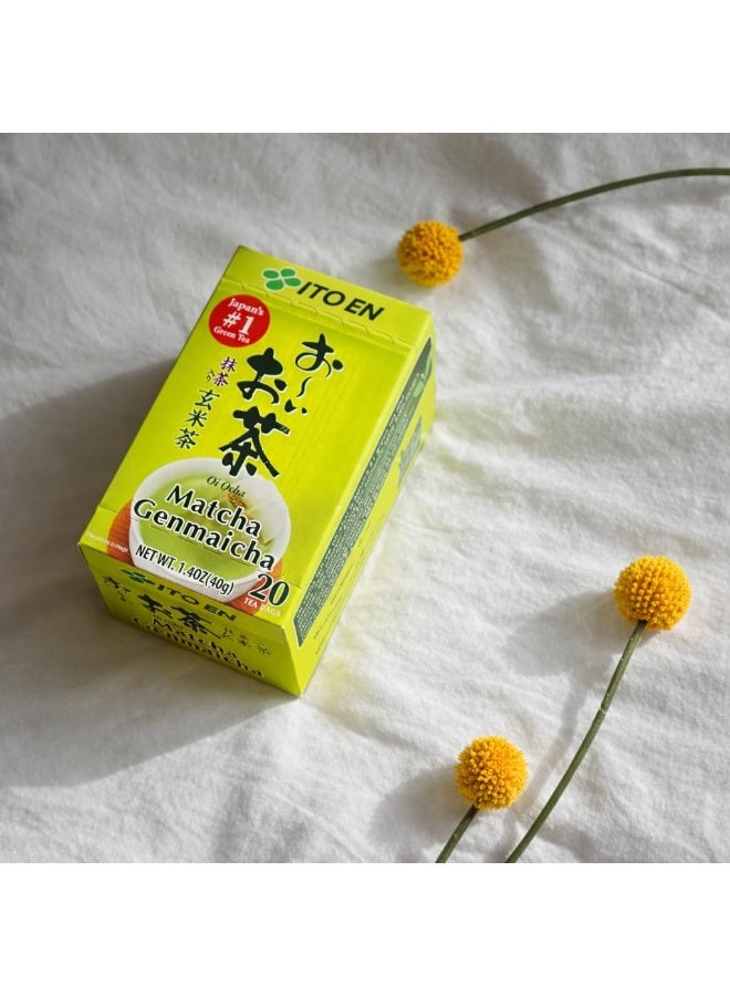 Ito En Oi Ocha Matcha Genmaicha 20 Teabags X 2G - Image 5