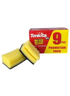 Tonkita Grip Sponge 9 pcs - Heavy-Duty Scouring Sponges for Tough Cleaning Tasks - pzsku/ZBA5C351C8D8004F1D22AZ/45/_/1733742374/12545230-e414-4be1-aca1-debc0f6352f0