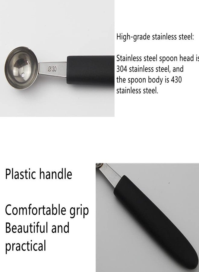 Ebonee Stainless Steel Fruit Melon Baller Spoon Cutter, Heavy Duty Design Ice Cream Scooper Cookie Scoop with Comfortable Grip Handle - Image 4