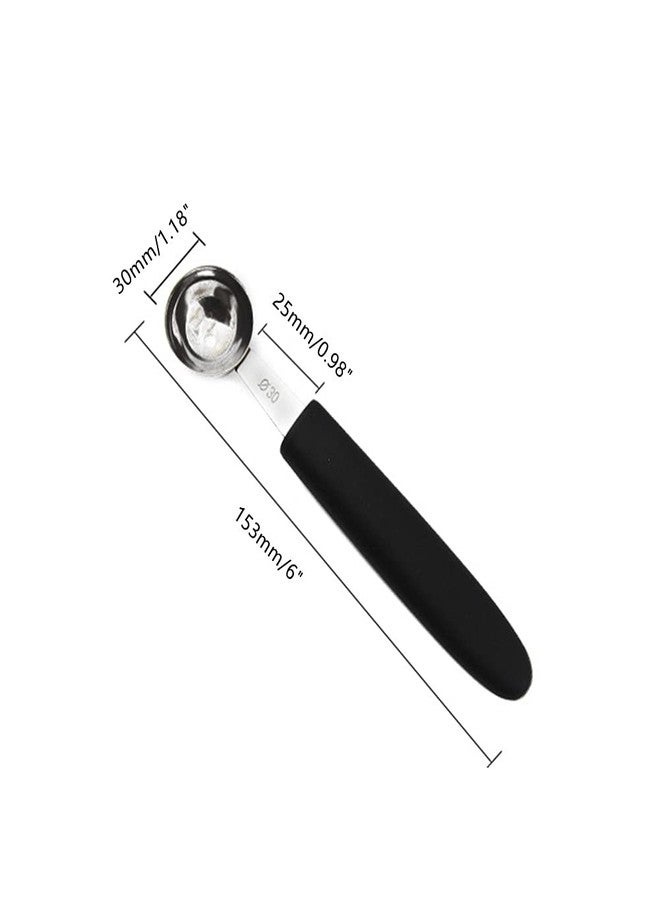 Ebonee Stainless Steel Fruit Melon Baller Spoon Cutter, Heavy Duty Design Ice Cream Scooper Cookie Scoop with Comfortable Grip Handle - Image 2