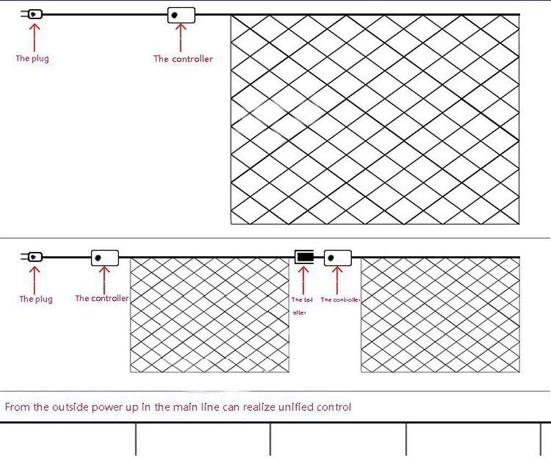 MIRADH Led Net Mesh String Lights - Diwali Lights for Decoration for Home Diwali Lights for Home Decoration led Lights for Ganesh Puja 5ft x 5ft 120 LEDs (8 Mode Warm-White) - Image 4