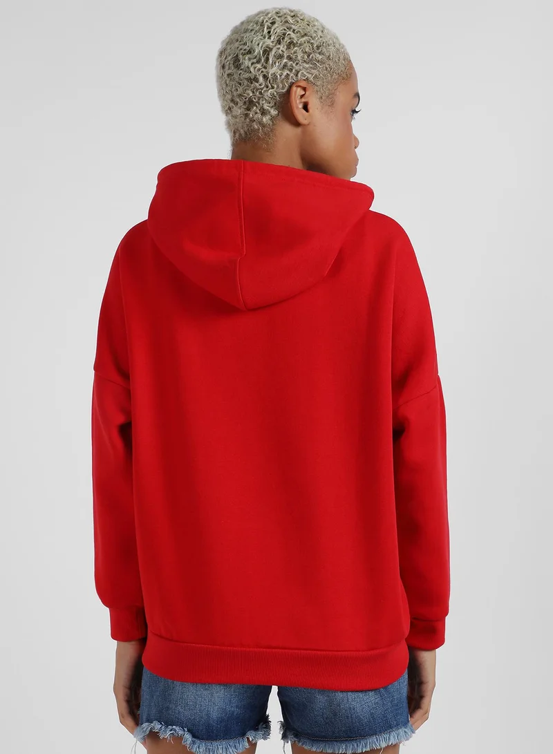 Pinacolada  Women's Oversized Basic Hoodie With Kangaroo Pocket for Women | Best Price UAE