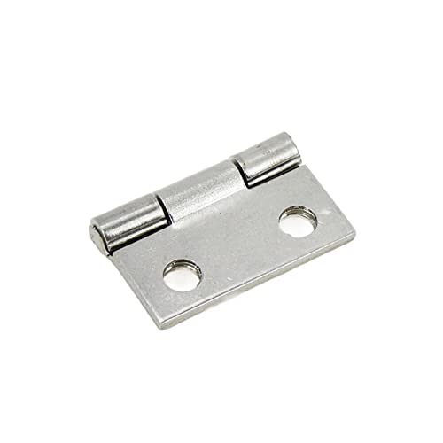 Mcredy Door Hinges Stainless Steel Modern 1 Inch Cabinet Hinges Silver Residential Doors Hardware for Kitchen Gate Offices 20 Packs - Image 3
