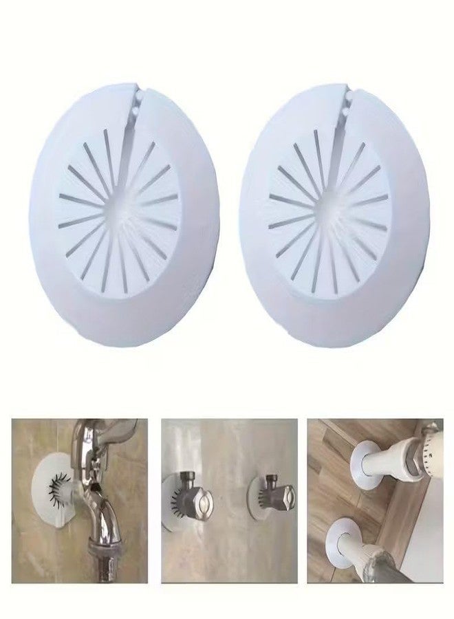 Arkriza Plastic Escutcheon for Water Pipe Adjustable Pipe Cover Decoration | Drain Line Collar | Wall Flange Cover for Bathroom, Kitchen, Wash Basin & Toilet Finish (pack of 10) - Image 2