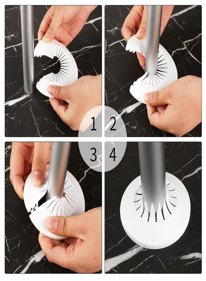 Arkriza Plastic Escutcheon for Water Pipe Adjustable Pipe Cover Decoration | Drain Line Collar | Wall Flange Cover for Bathroom, Kitchen, Wash Basin & Toilet Finish (pack of 10) - Image 3