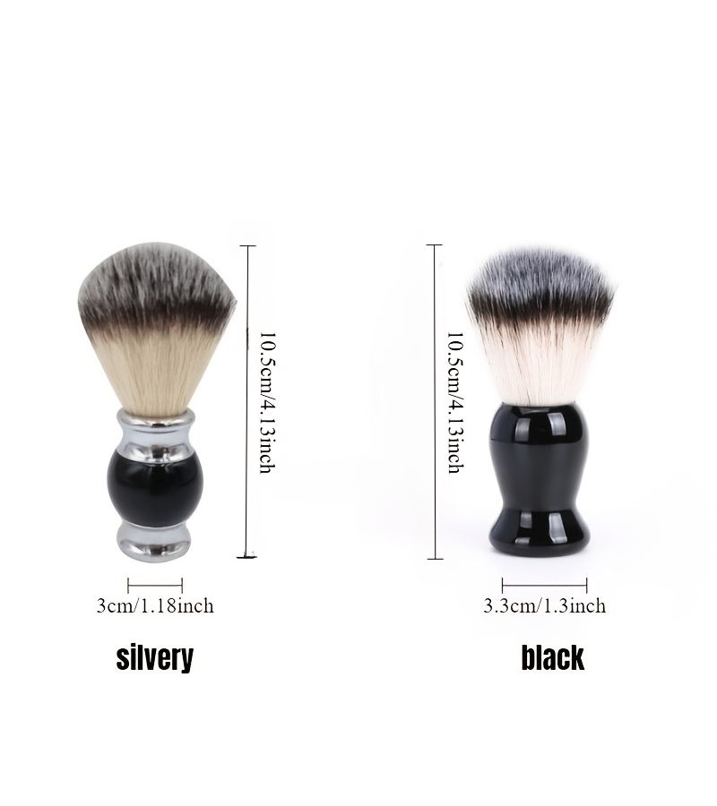 Men S Handmade Badger Hair Shaving Brush Black Ergonomic Design Comfortable Grip Durable Facial Cleansing Brush For Post Shave Use Minimalist Fashion Style Premium Birthday Gift - Image 3