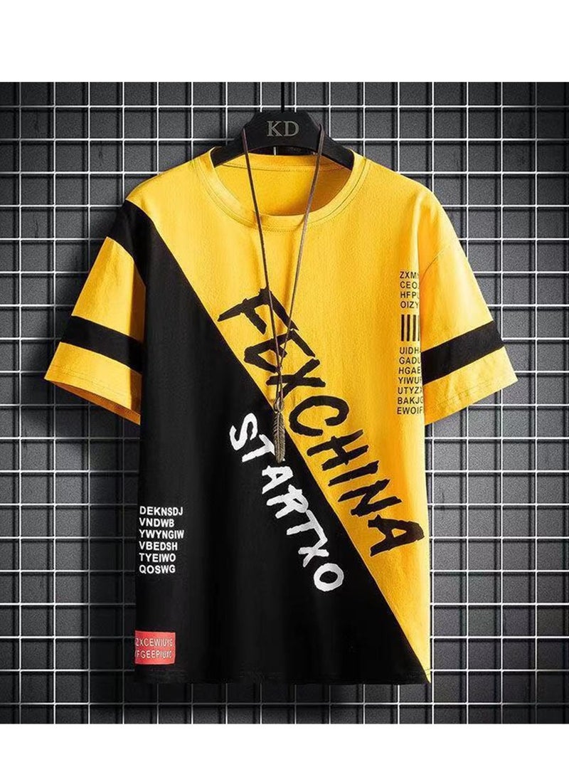 Short-sleeved T-shirt men's summer new slim-fitting round neck men's half-sleeved student T-shirt - Image 2