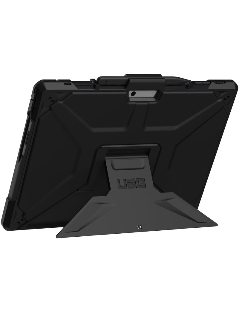 UAG Metropolis SE Microsoft Surface Pro 11 / 10 / 9 Case Built-in Multi Angle Kickstand & Pen Holder Rugged Heavy Duty Protective Cover - Black
