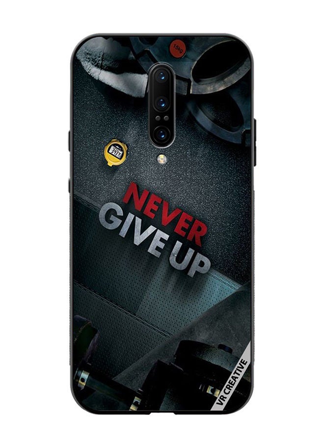 VR CREATIVE Protective Case Cover For OnePlus 7 Pro Never Give Up Design Multicolour - Image 1