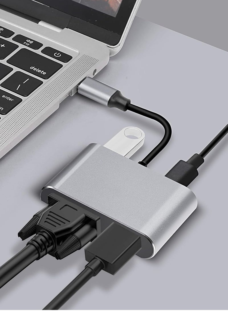 USB C Multiport Adapter 4 in 1 USB Type C Multiport Adapter-272 - Image 2