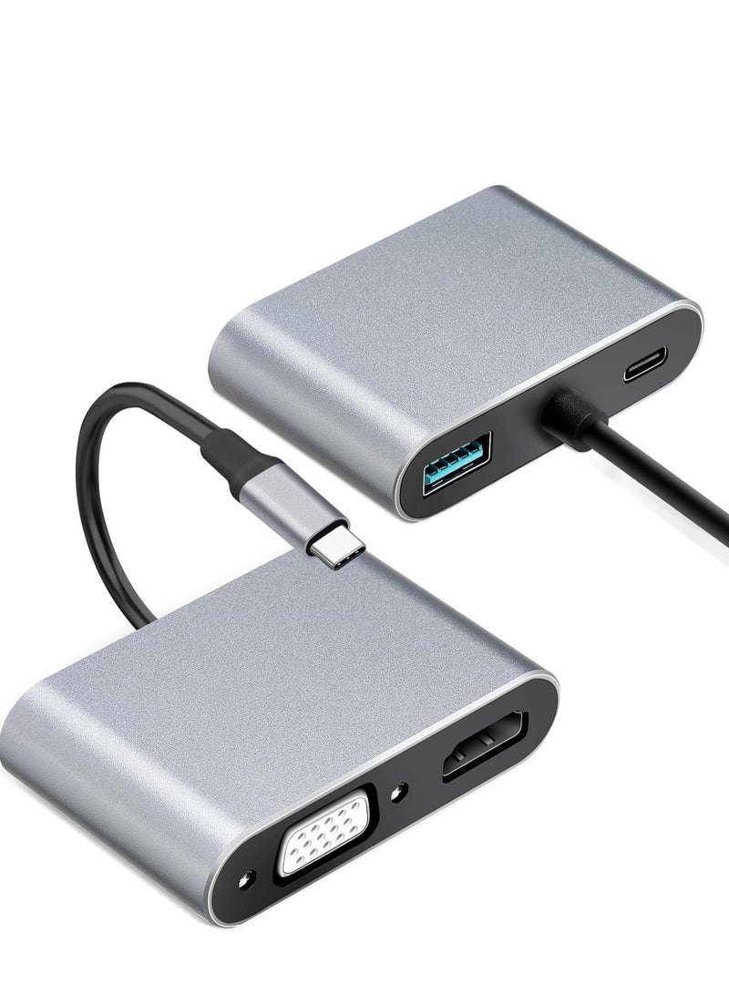 USB C Multiport Adapter 4 in 1 USB Type C Multiport Adapter-272 - Image 1