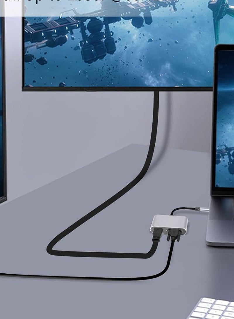 USB C Multiport Adapter 4 in 1 USB Type C Multiport Adapter-272 - Image 5