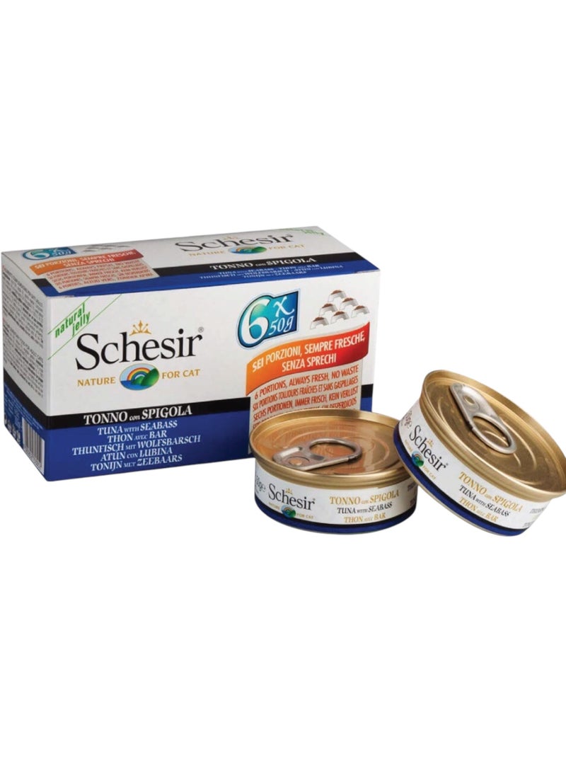 Cat food (6 packs) - Schesir -Tuna & Sea Bass for cats 6 × 50 grams - pzsku/ZBA5CDB8E2C979E88BE8AZ/45/_/1734186441/4e4d84ba-d901-404c-b32e-83196fd0694f