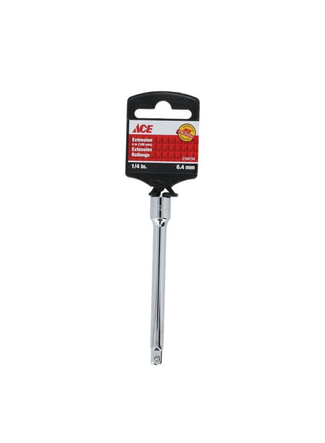 ACE Durable Chrome Vanadium Steel Extension Bar Silver 1/4 x 4inch ACE019-S07 