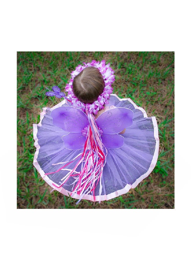 NIBEMINENT Wings, Wand, Halo And Tutu Fairy Costume - Image 2
