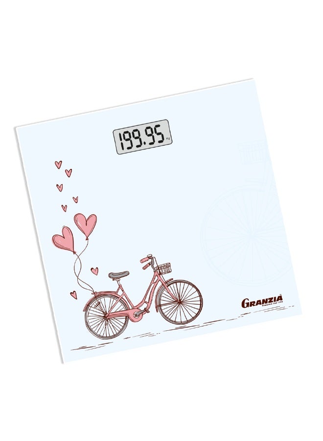 Granzia Splash - Stylish and accurate digital scale for daily weight tracking - Holds up to 200 kg - Accurate readings within 100 grams to monitor the smallest changes - Image 2