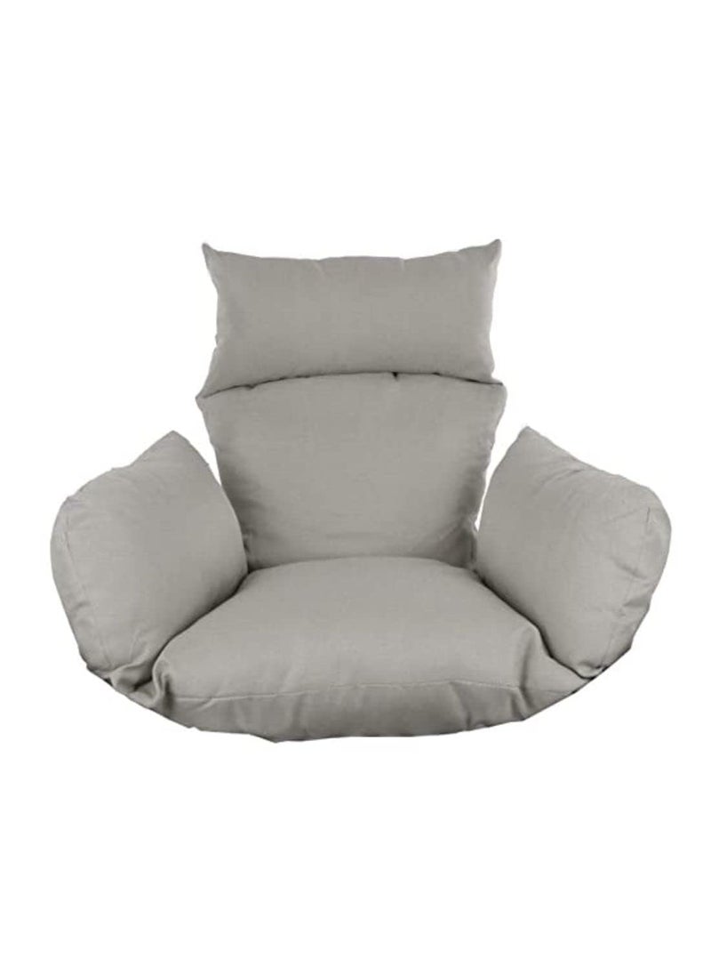 ANAND INDIA GROUPS ANAND INDIA GROUPS Polyester Hammock Designer Cushion for Hanging Swing Chair for Outdoor Egg Swing ChairGarden Swing Seat Padded Pillow Cushion Grey  - Image 1
