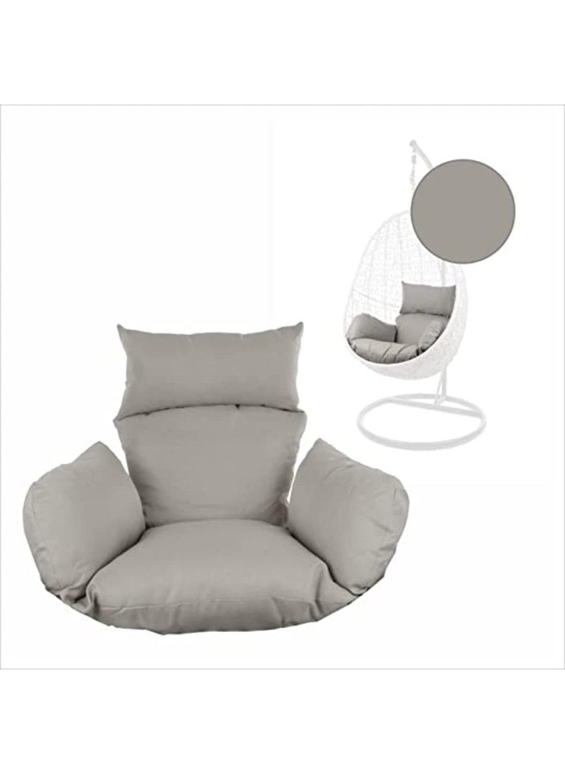ANAND INDIA GROUPS ANAND INDIA GROUPS Polyester Hammock Designer Cushion for Hanging Swing Chair for Outdoor Egg Swing ChairGarden Swing Seat Padded Pillow Cushion Grey  - Image 2