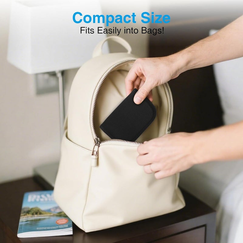 MEDMAX Diabetic Travel Case with Handle Strap Portable Glucose Monitor  Insulin Diabetes Storage Organizer Bag Carrying Case for Test Strips Blood Glucose Monitor Case Only Black - Image 5