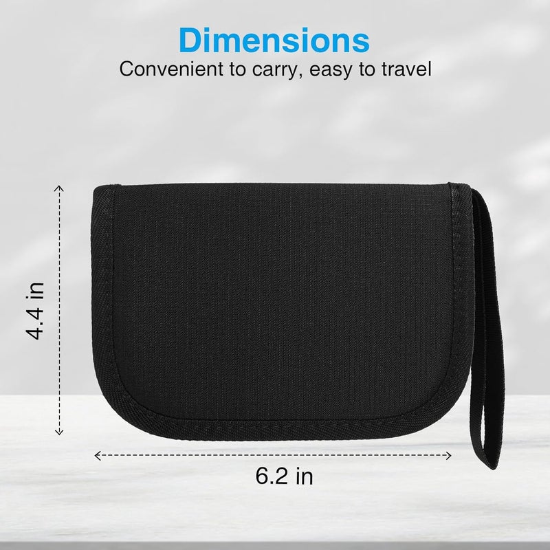 MEDMAX Diabetic Travel Case with Handle Strap Portable Glucose Monitor  Insulin Diabetes Storage Organizer Bag Carrying Case for Test Strips Blood Glucose Monitor Case Only Black - Image 4