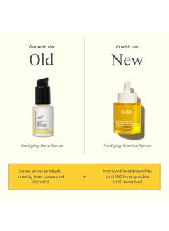suki Salicylic Acid Serum Purifying Blemish Serum For Face & Acne Prone Skin Care With Willow Bark Echinacea Pore Refining Goldenseal Anti Aging Serum To Visibly Smooth Uneven Skin Tone & Texture 1Oz  - Image 3