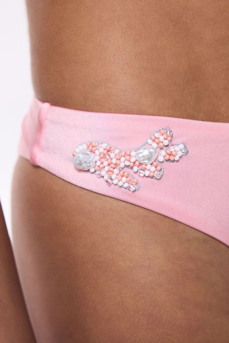 PENTI Beaded Detail V-Cut Bikini Bottoms - Image 4