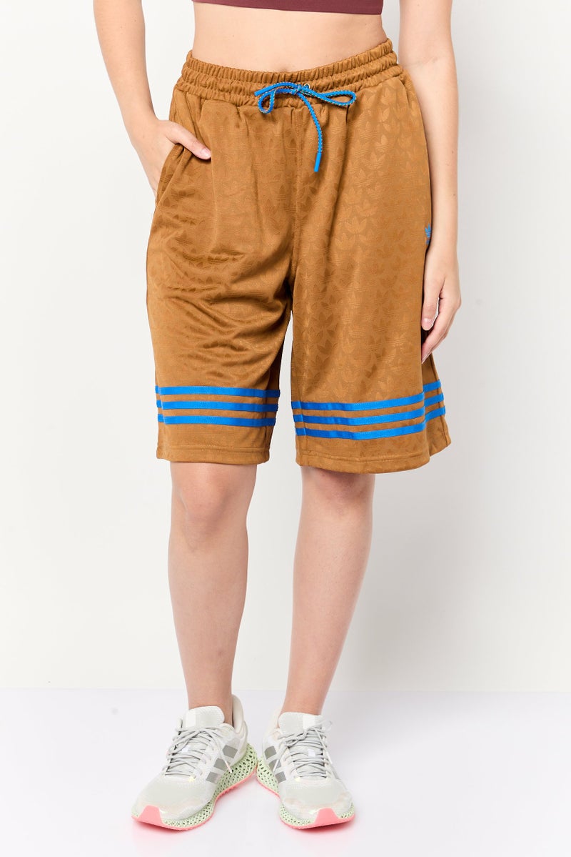 adidas Originals Women Sportswear Fit Training Shorts, Brown - Image 1