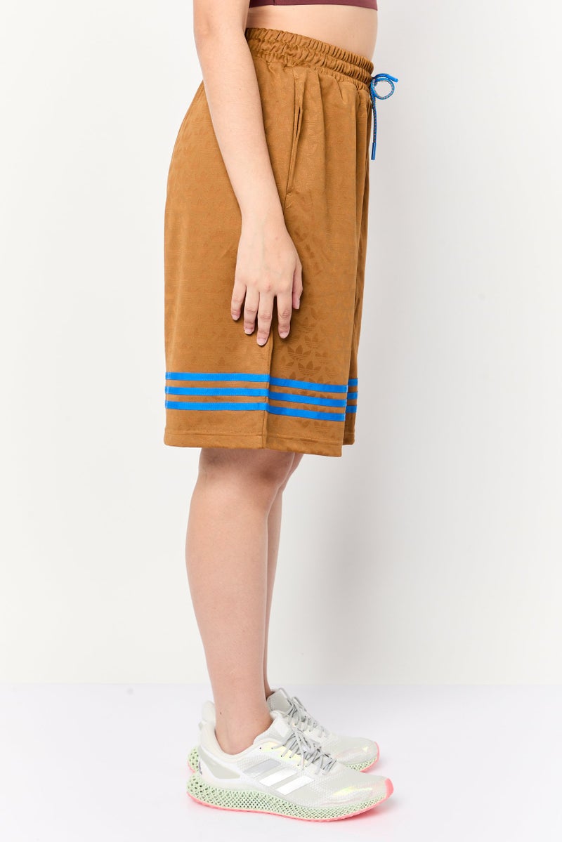 adidas Originals Women Sportswear Fit Training Shorts, Brown - Image 3