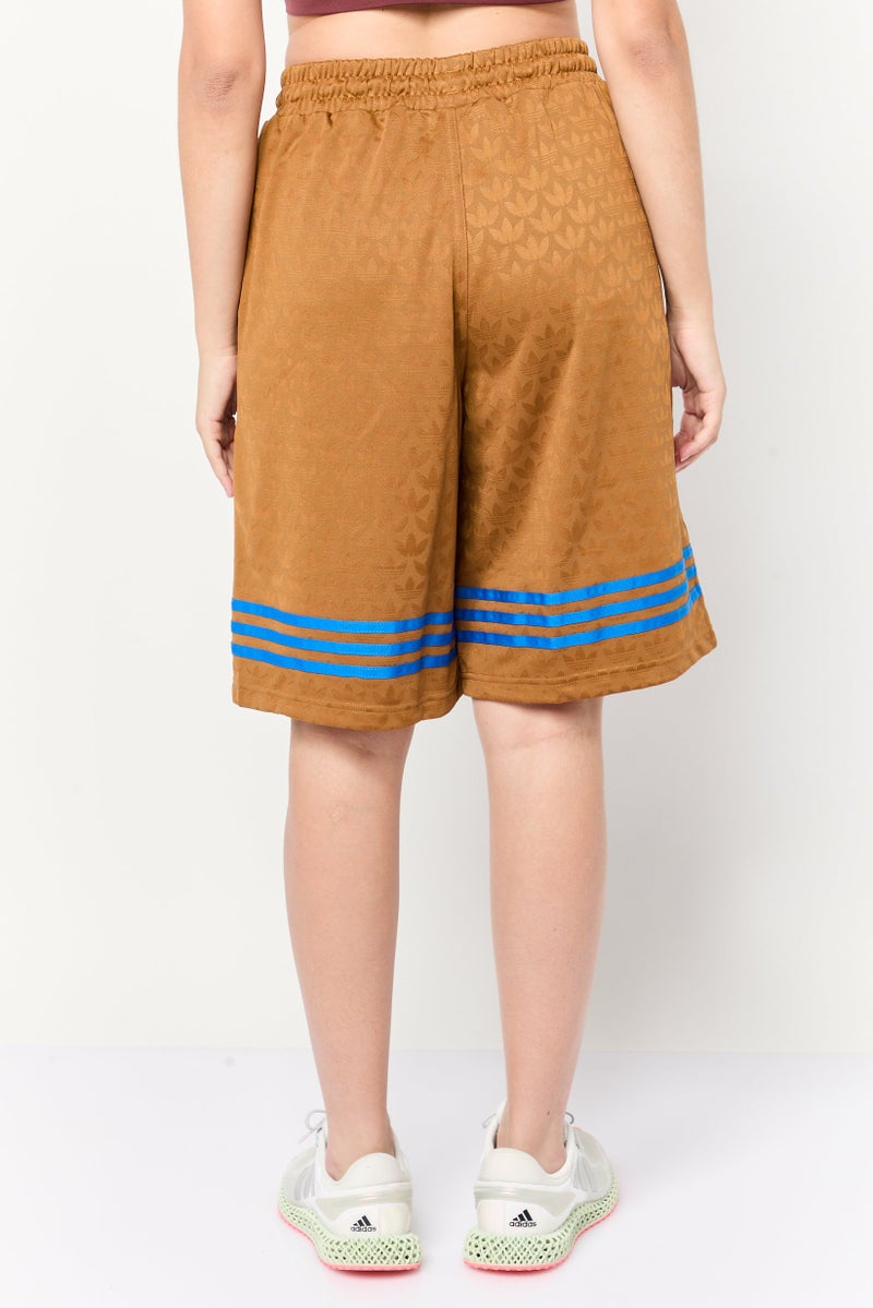 adidas Originals Women Sportswear Fit Training Shorts, Brown - Image 4