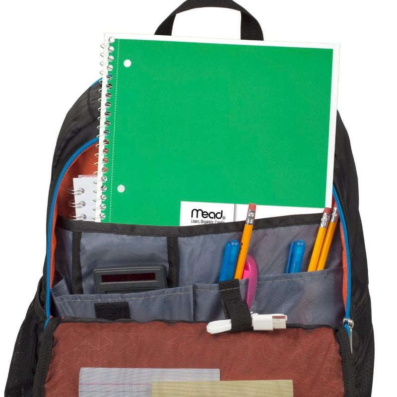 Mead Spiral Notebook, 6 Pack, 1 Subject, Wide Ruled Paper, 7-1/2" x 10-1/2", 70 Sheets per Notebook, Colors Will Vary (930201-ECM25) - Image 5