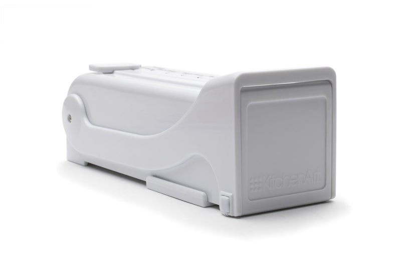 KitchenArt Buttermate Butter Cutter Slicer, Measuring Dispenser and Keeper, White - Image 3