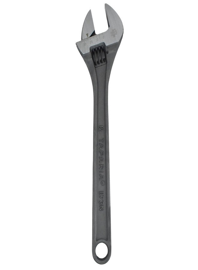 Taparia 1173-12, 12-Inch (305mm) Adjustable Spanner - Forged Chrome Vanadium Steel with Precision Jaws and Insulated Grip, 35mm Jaw Opening for Tightening, Loosening, and Plumbing - Professional Tool for Mechanics, Electricians, and DIY Repairs - Image 1