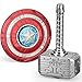 Amarlozn Cool Hammer Fidget Spinner Toy for Kids Adults Metal 2 in 1 Hammer for Kids Adults Keychain Infinity Cube for Office Stress Relief Goody Bag Filler 2 Pack Birthday with Case - Image 2