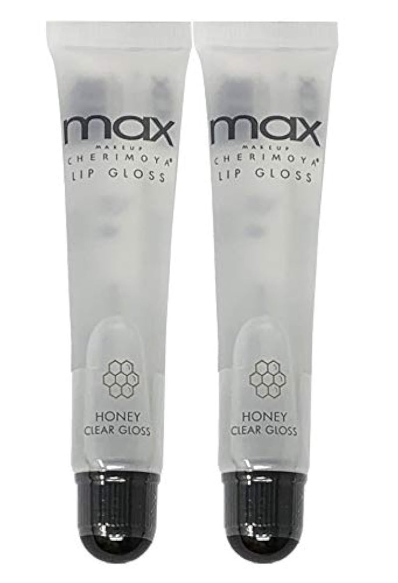 Cherimoya 2Pack MAX Makeup Lip Polish HONEY Clear Gloss