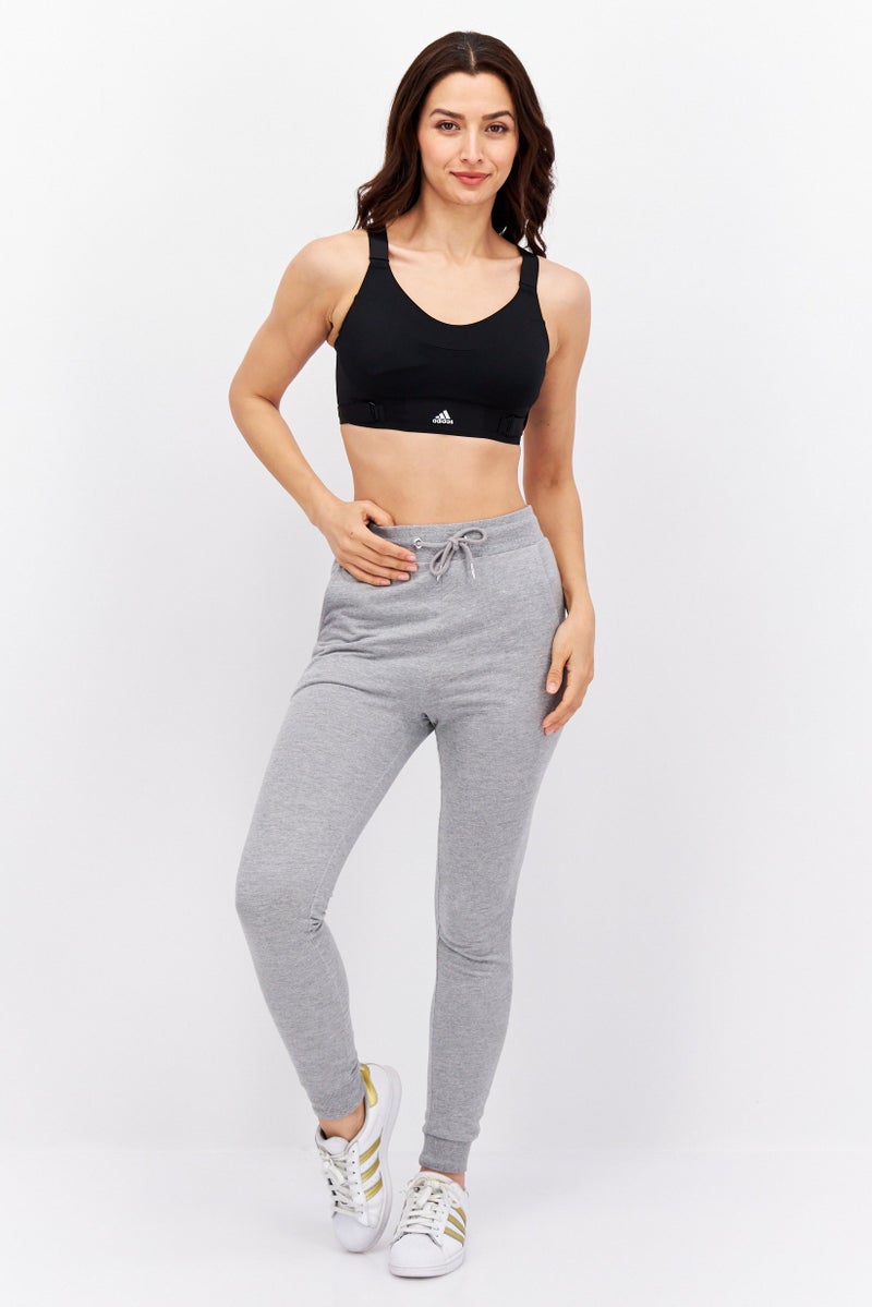 Adidas Women Lightly Padded Sportswear Fit Sports Bra, Black  - Image 3