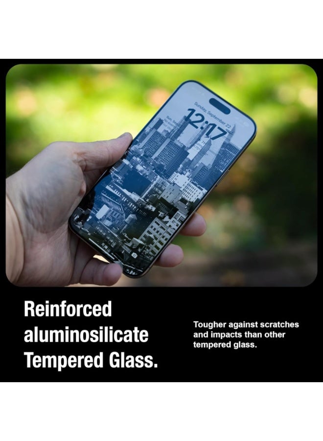Designed for For Iphone 17 Pro  Screen Protector, Tempered Glass [Full Adhesive][Full Coverage] [Bubble-Free] [Anti Scratch] HD Clear High Responsive for Iphone 17 Pro - Image 5
