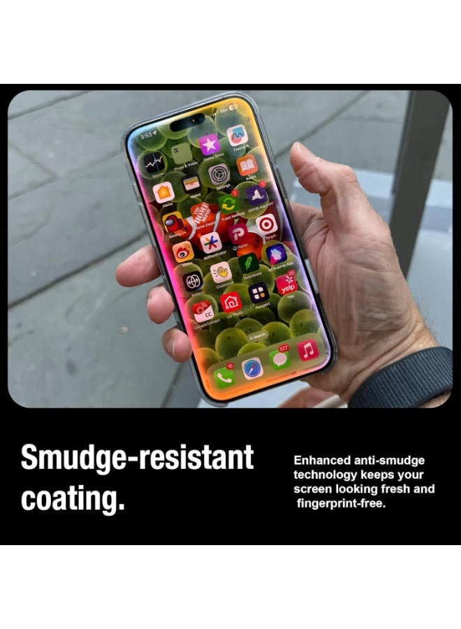Designed for For Iphone 17 Pro  Screen Protector, Tempered Glass [Full Adhesive][Full Coverage] [Bubble-Free] [Anti Scratch] HD Clear High Responsive for Iphone 17 Pro - Image 4