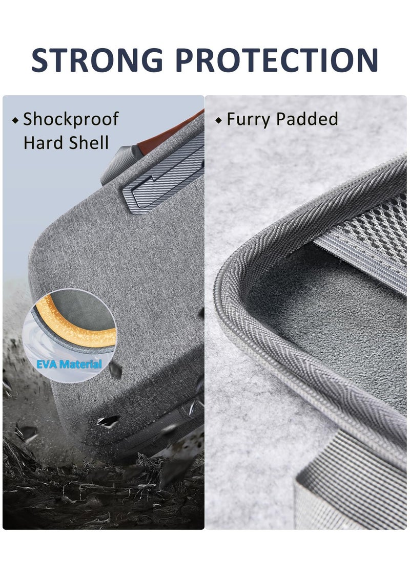 SYOSI - Hard Laptop Work-In Case 14 Inch, 2 in 1 Laptop Bag Lap Desk with Stopper and Book Clip, Shockproof Waterproof Laptop Sleeve with Handle, Compatible with MacBook HP Dell Lenovo ASUS and More - Grey - Image 1