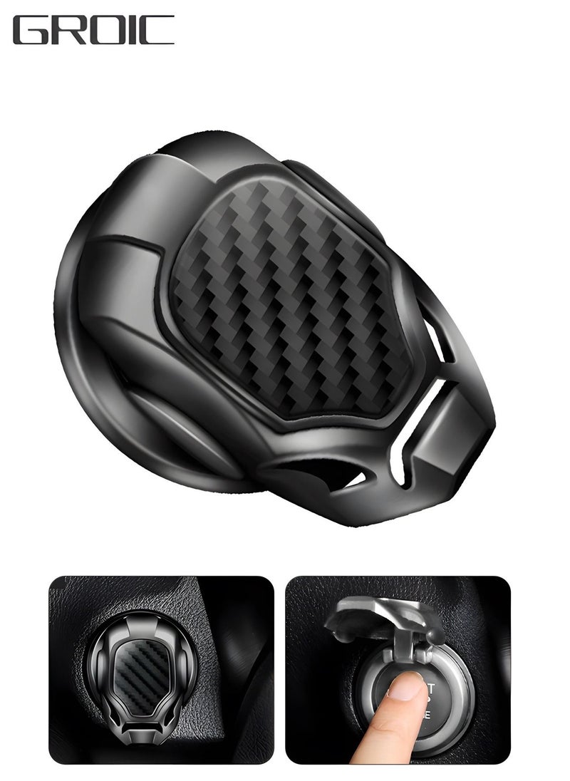 GROIC - Car Start Stop Push Button Cover Protective Anti Scratch Crystal Ignition Start Button Ring Stickers for Interior Car Decorations,Push to Start Button Ignition Protective Cover - Image 1