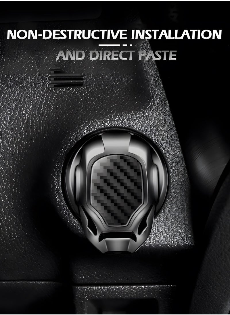 GROIC - Car Start Stop Push Button Cover Protective Anti Scratch Crystal Ignition Start Button Ring Stickers for Interior Car Decorations,Push to Start Button Ignition Protective Cover - Image 1