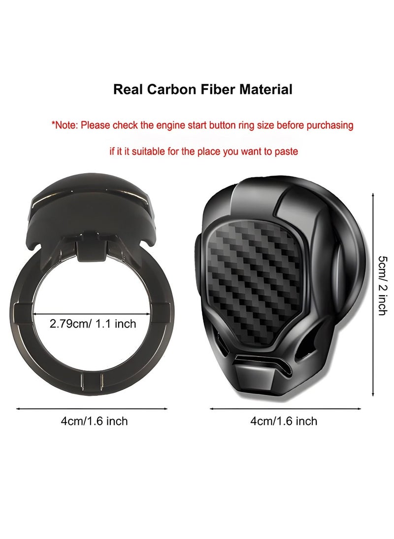 GROIC - Car Start Stop Push Button Cover Protective Anti Scratch Crystal Ignition Start Button Ring Stickers for Interior Car Decorations,Push to Start Button Ignition Protective Cover - Image 1