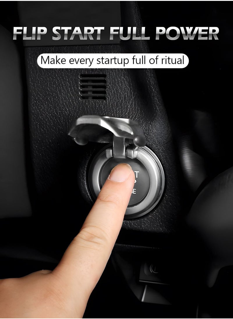 GROIC - Car Start Stop Push Button Cover Protective Anti Scratch Crystal Ignition Start Button Ring Stickers for Interior Car Decorations,Push to Start Button Ignition Protective Cover - Image 1