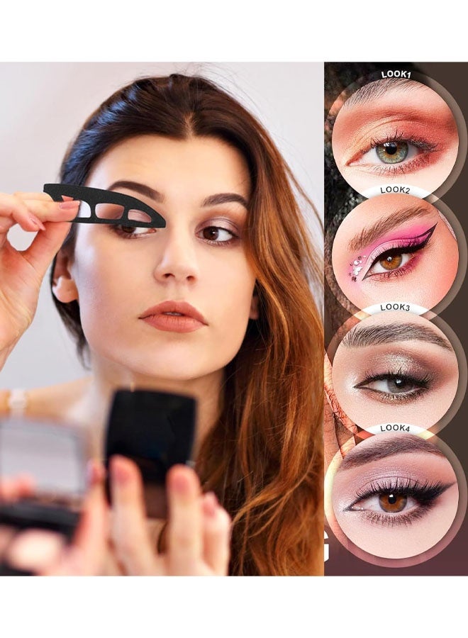 3 PCS Eyeshadow Tool, Eyeshadow Stencils,Reusable Makeup Assistant For Easy Eye Looks, Beginner-Friendly Eye Makeup Tool - Image 4