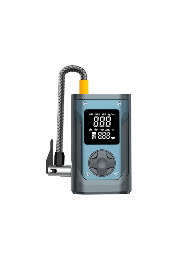 360 Car Air Pump, Tire Bicycle Inflator, Electric Wireless Car Air Pump, Power Bank Tire Pressure Monitor