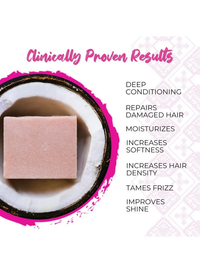 Viori Coconut Bliss Advanced Repair And Moisturizing Shampoo Bar Made With Rice Water For Hair Growth Handcrafted Sulfate Free Shampoo - Image 2