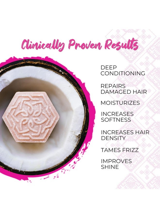 Viori Coconut Bliss Advanced Repair And Moisturizing Shampoo Bar Made With Rice Water For Hair Growth Handcrafted Sulfate Free Shampoo - Image 3