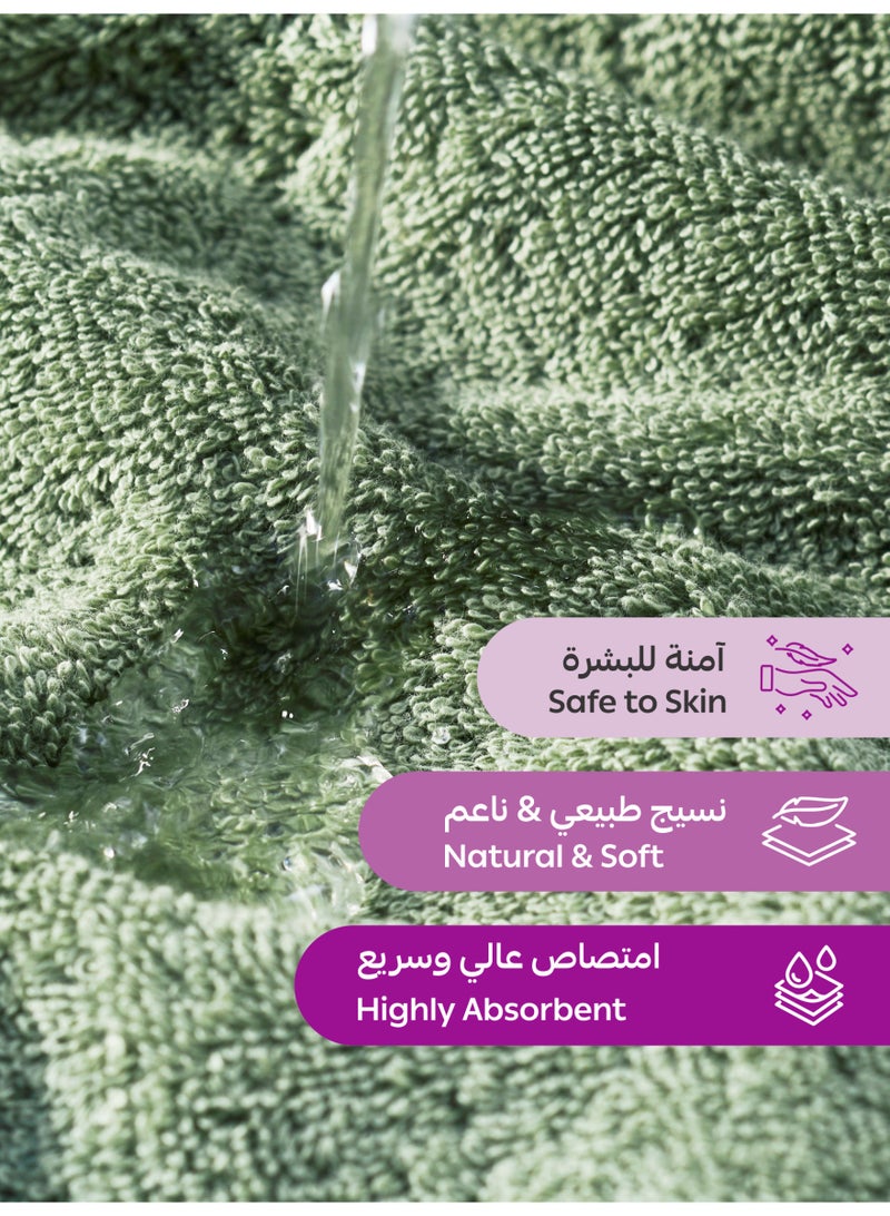 دوناتيلا طقم مناشف حمام فاخرة  قطع  جرام للمتر المربع قطن % مشط % قطن سريع الجفاف فائق الامتصاص سميك وفخم مثالي للحمام والسبا والنادي الرياضي والفندق والرفاهية اليومية - Image 4