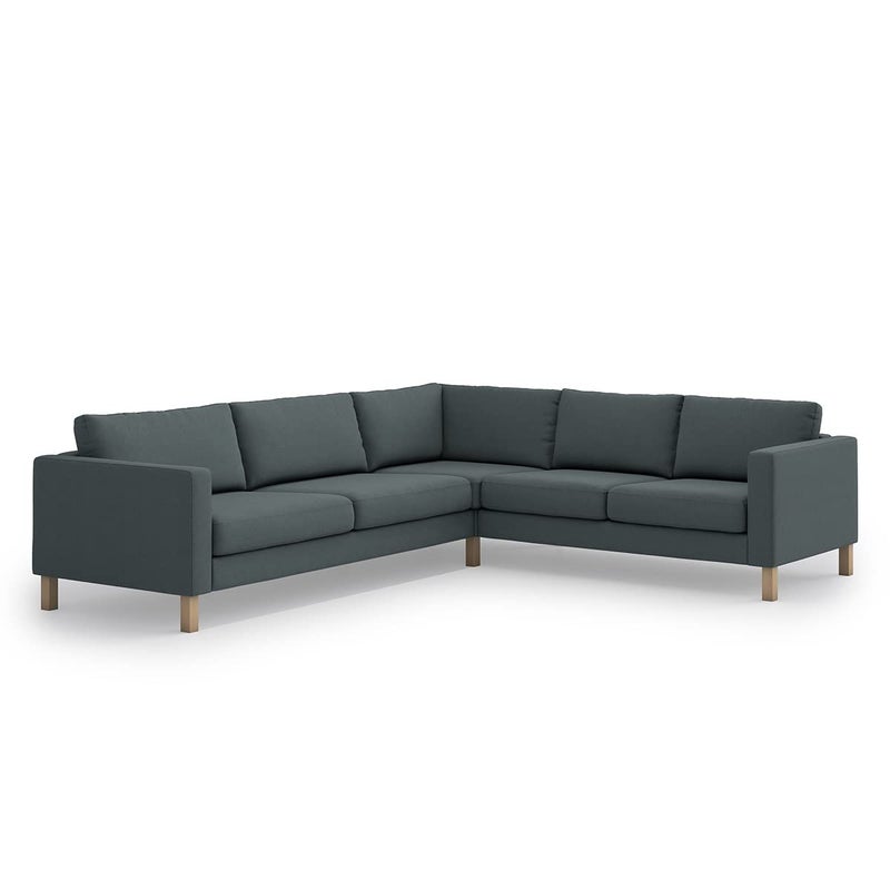 TLYESD Karlstad Sofa Cover Replacement for IKEA Karlstad Corner Sofa Cover Karlstad Couch Cover Karlstad Cover Only Dark Grey