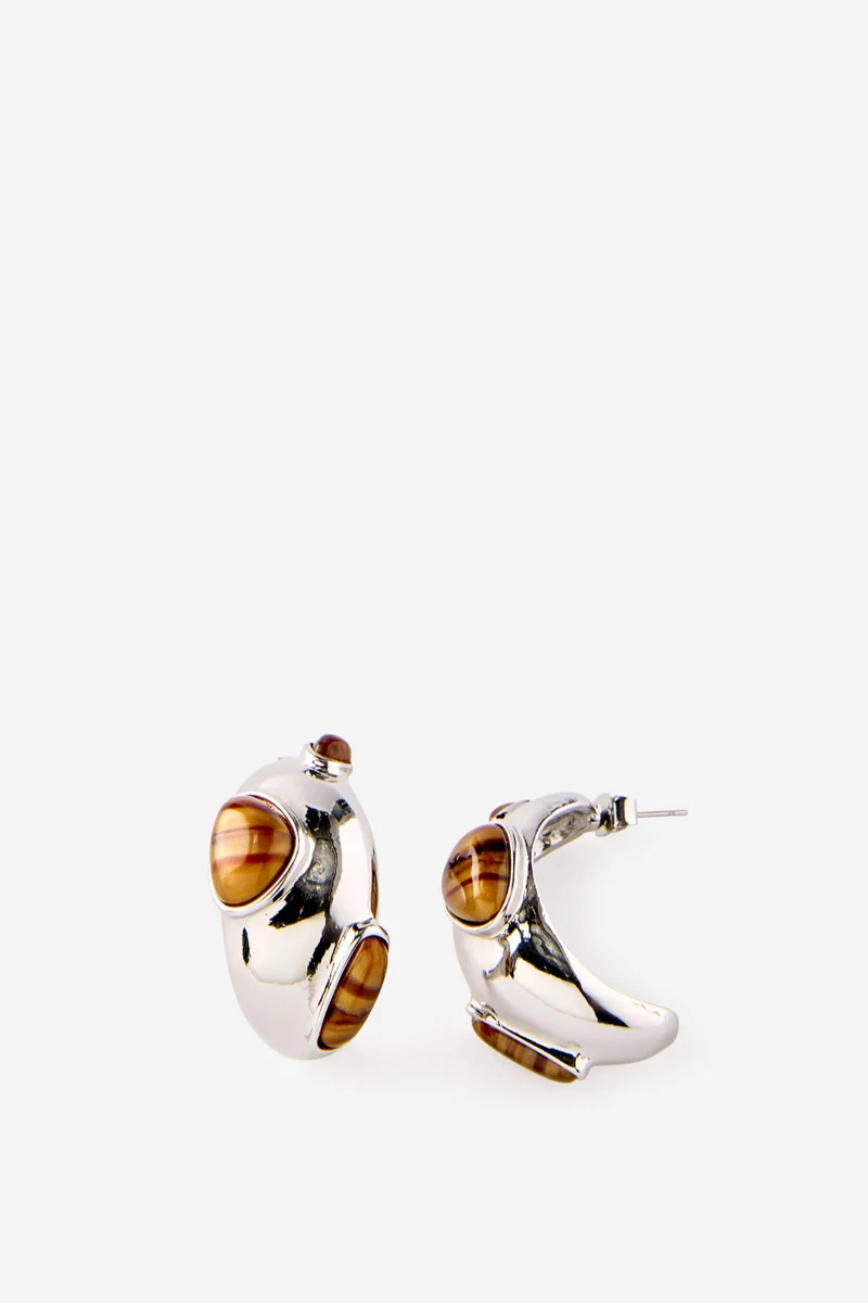 روبي Mid Charm Earring