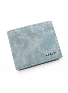 MenBense Men's Short Wallet Simple Frosted Pu Men's Large Capacity Multi-card Coin Bag Men's Money Clip  - Image 1